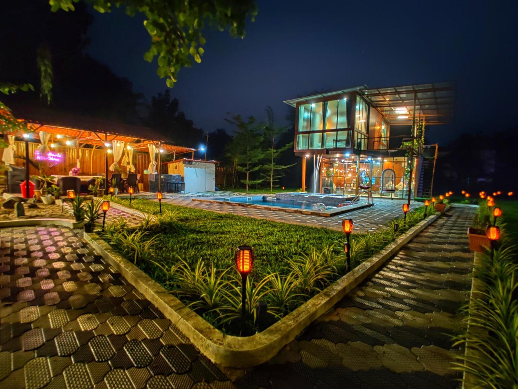 Crystal Springs Villa - A Picture-Perfect Retreat W Pool, Hammock, Gazebo Karjat Exterior foto