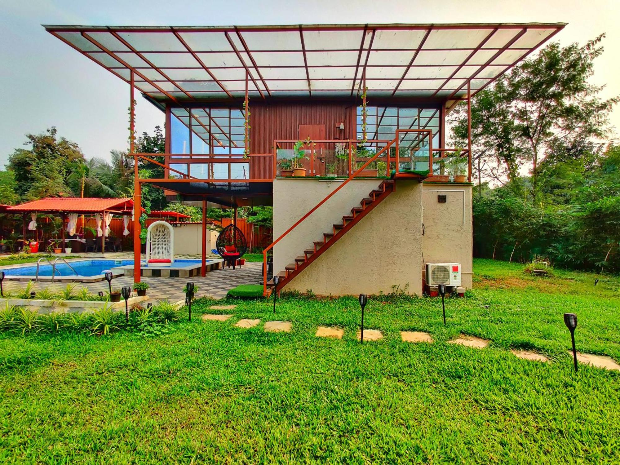 Crystal Springs Villa - A Picture-Perfect Retreat W Pool, Hammock, Gazebo Karjat Exterior foto