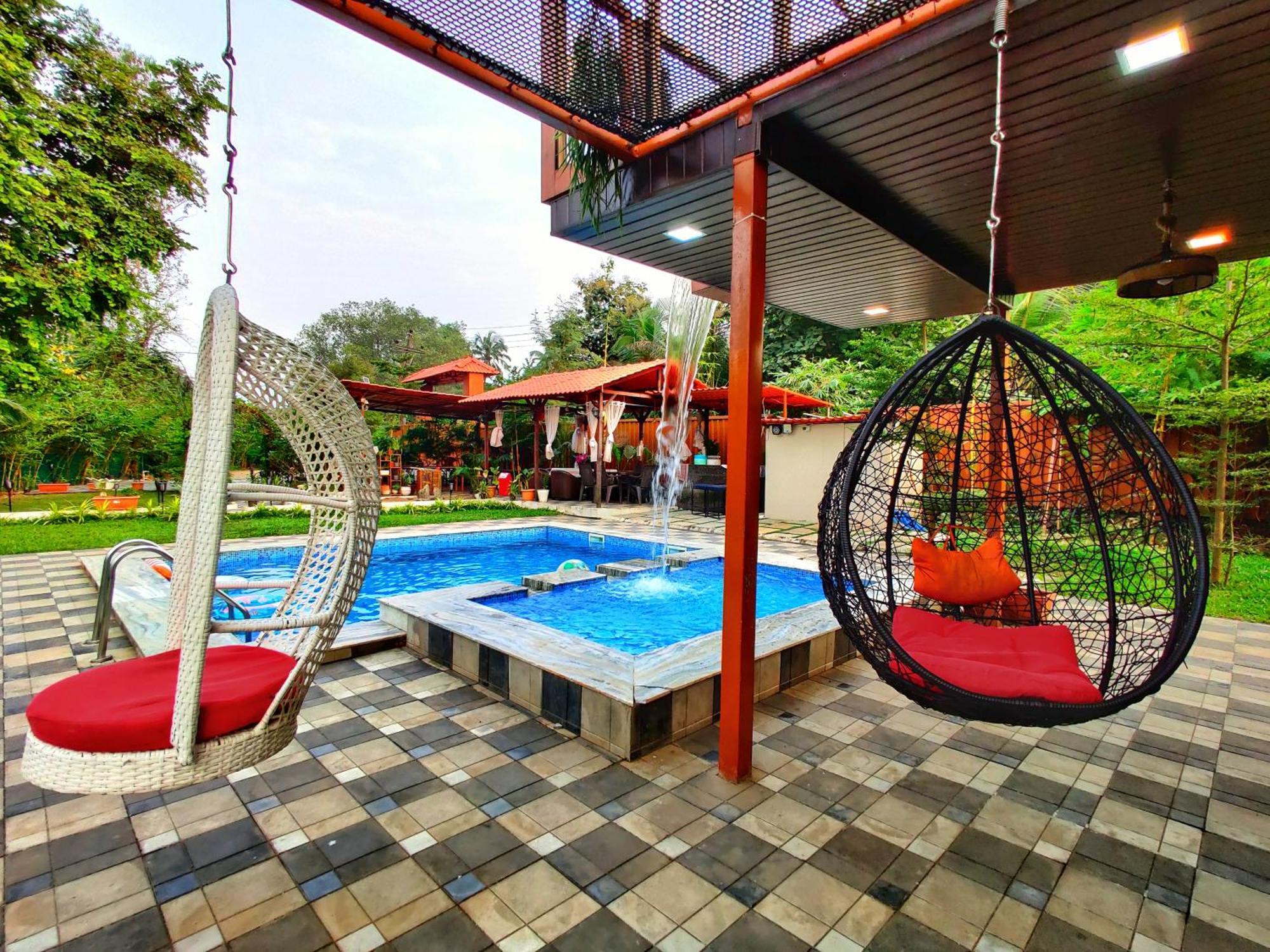 Crystal Springs Villa - A Picture-Perfect Retreat W Pool, Hammock, Gazebo Karjat Exterior foto