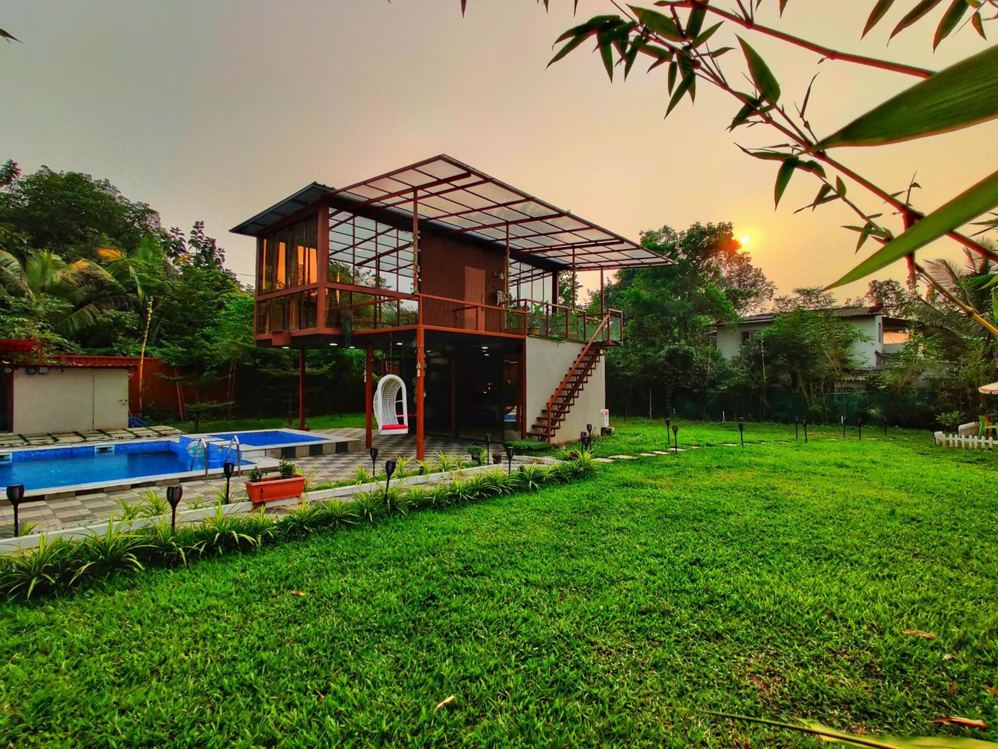 Crystal Springs Villa - A Picture-Perfect Retreat W Pool, Hammock, Gazebo Karjat Exterior foto