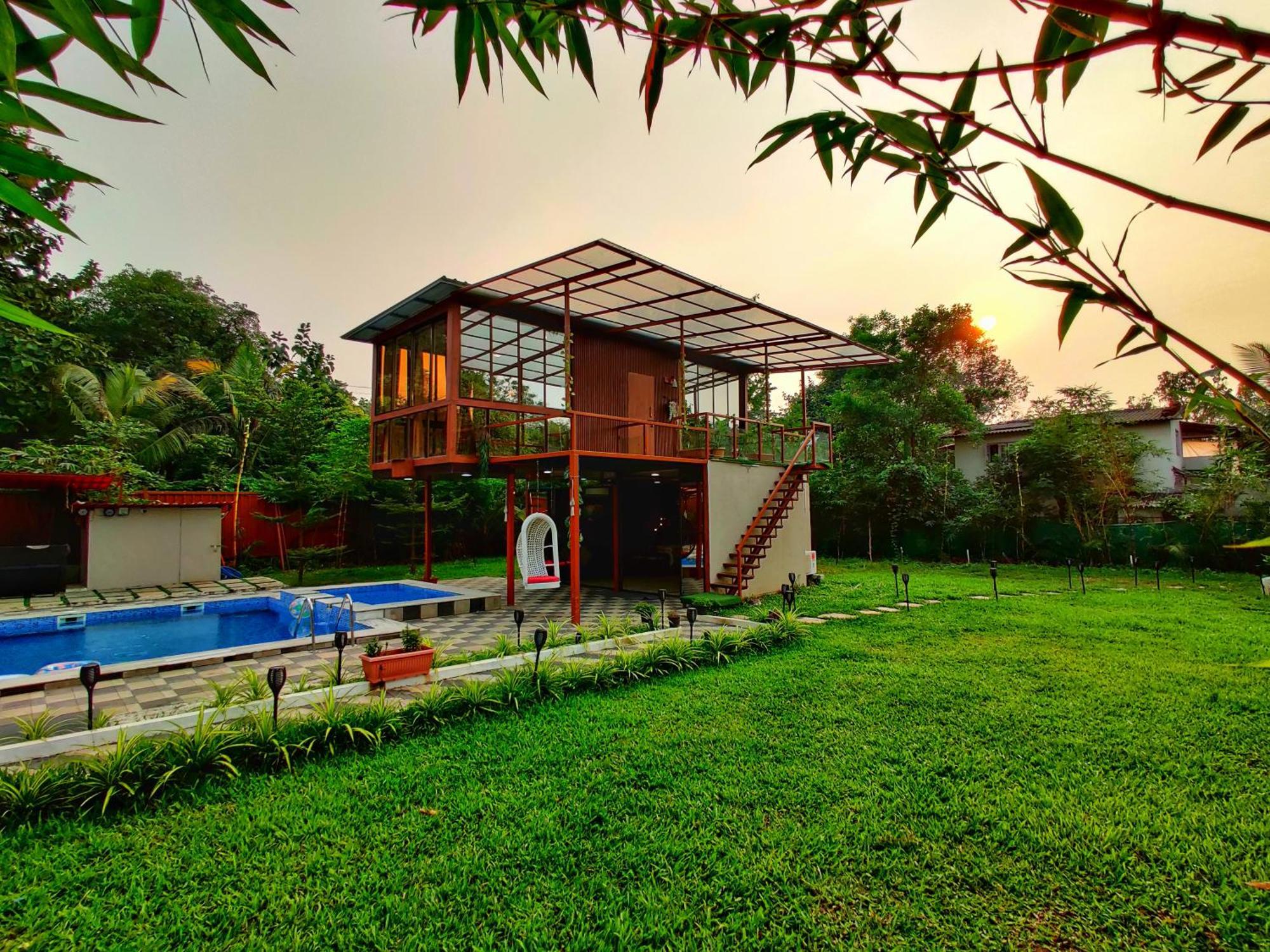 Crystal Springs Villa - A Picture-Perfect Retreat W Pool, Hammock, Gazebo Karjat Exterior foto