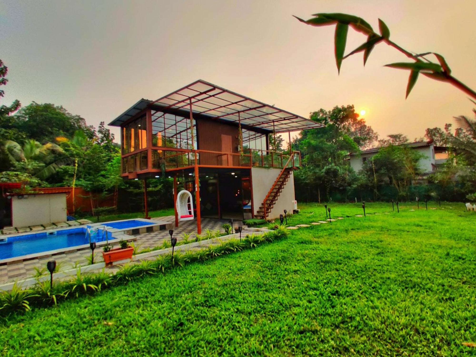 Crystal Springs Villa - A Picture-Perfect Retreat W Pool, Hammock, Gazebo Karjat Exterior foto